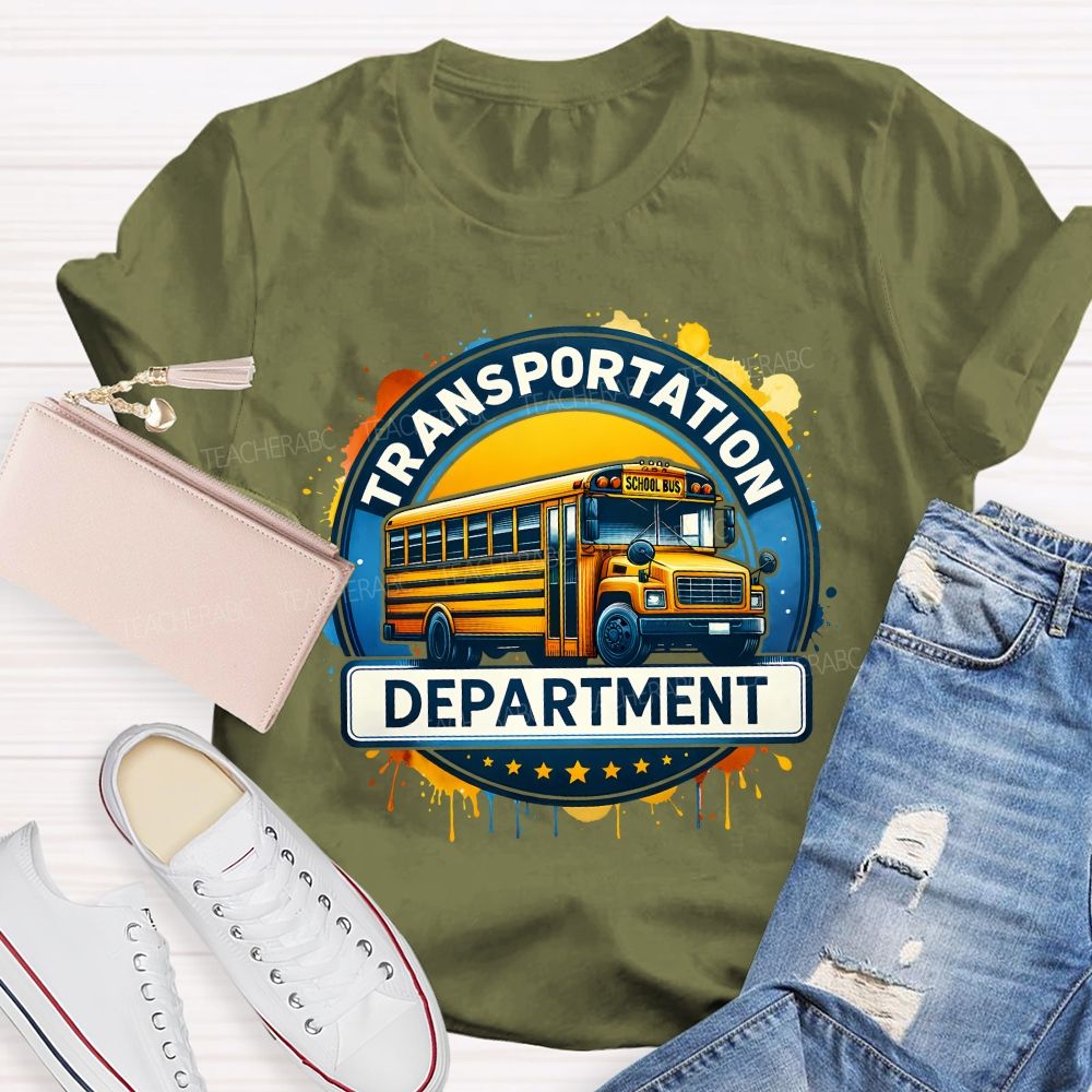 Transportation Department School Bus Driver T-shirt