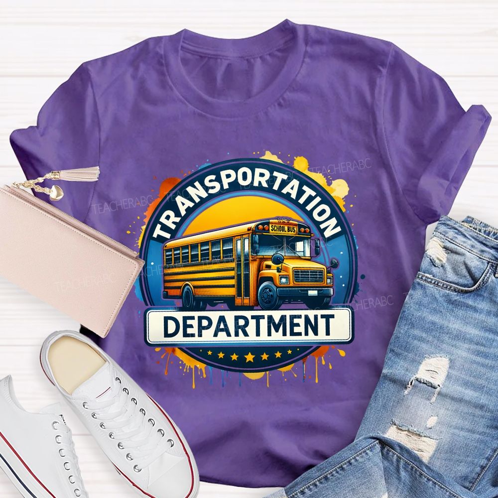 Transportation Department School Bus Driver T-shirt