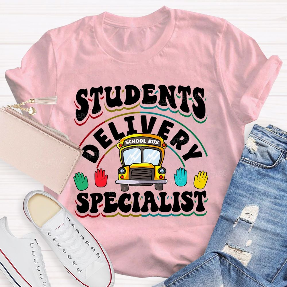 Students Delivery Specialist  Letters Graphics  Teacher T-shirt