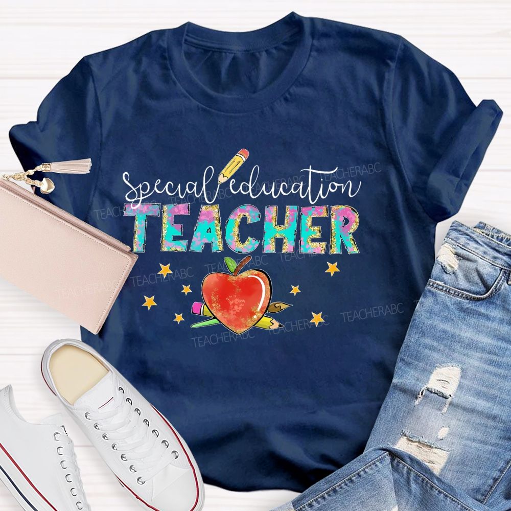 Special Education Teacher  Letters Patterns  Teacher T-shirt