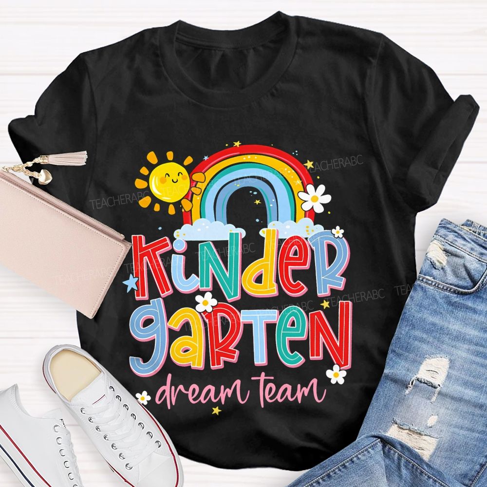 Personalized Grade  Kindergarten Dream Team  Graphics  Teacher T-shirt