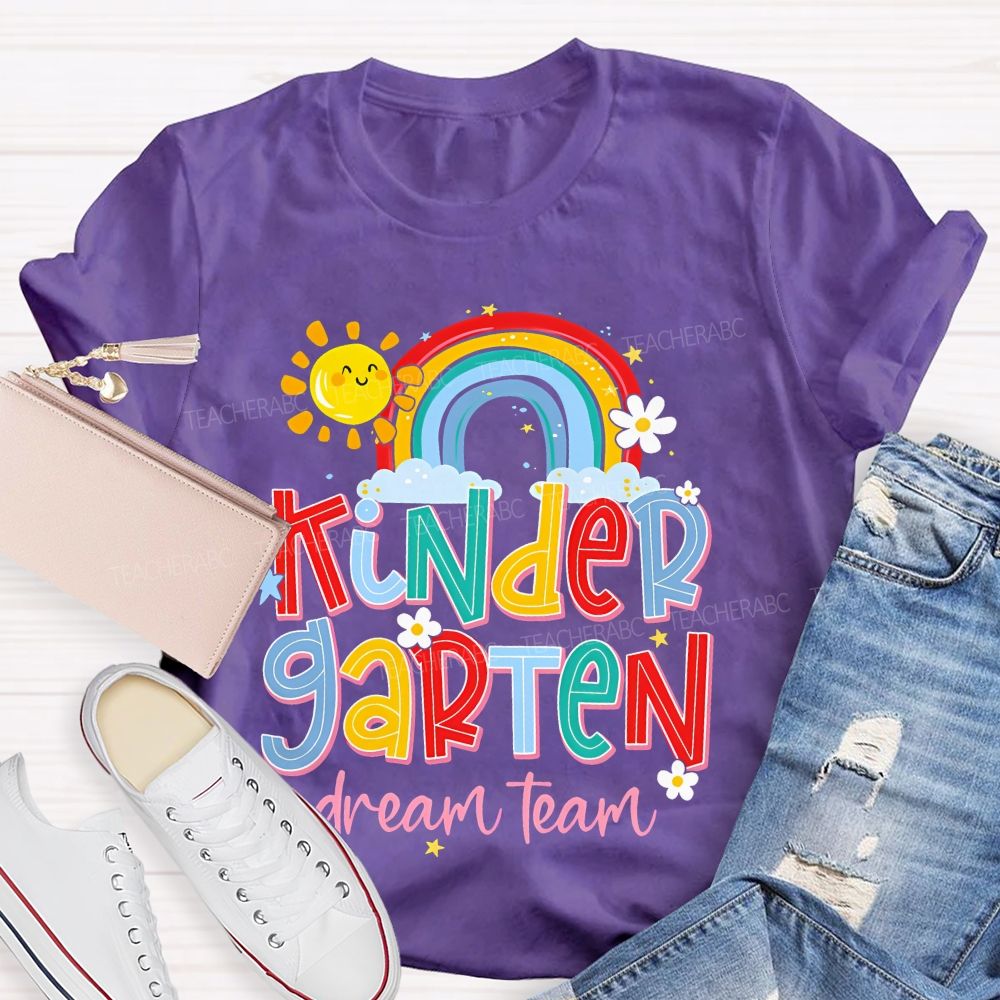 Personalized Grade  Kindergarten Dream Team  Graphics  Teacher T-shirt