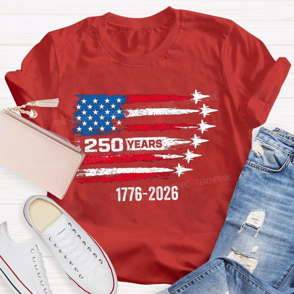 250 Years Stars And Strips Teacher T-shirt
