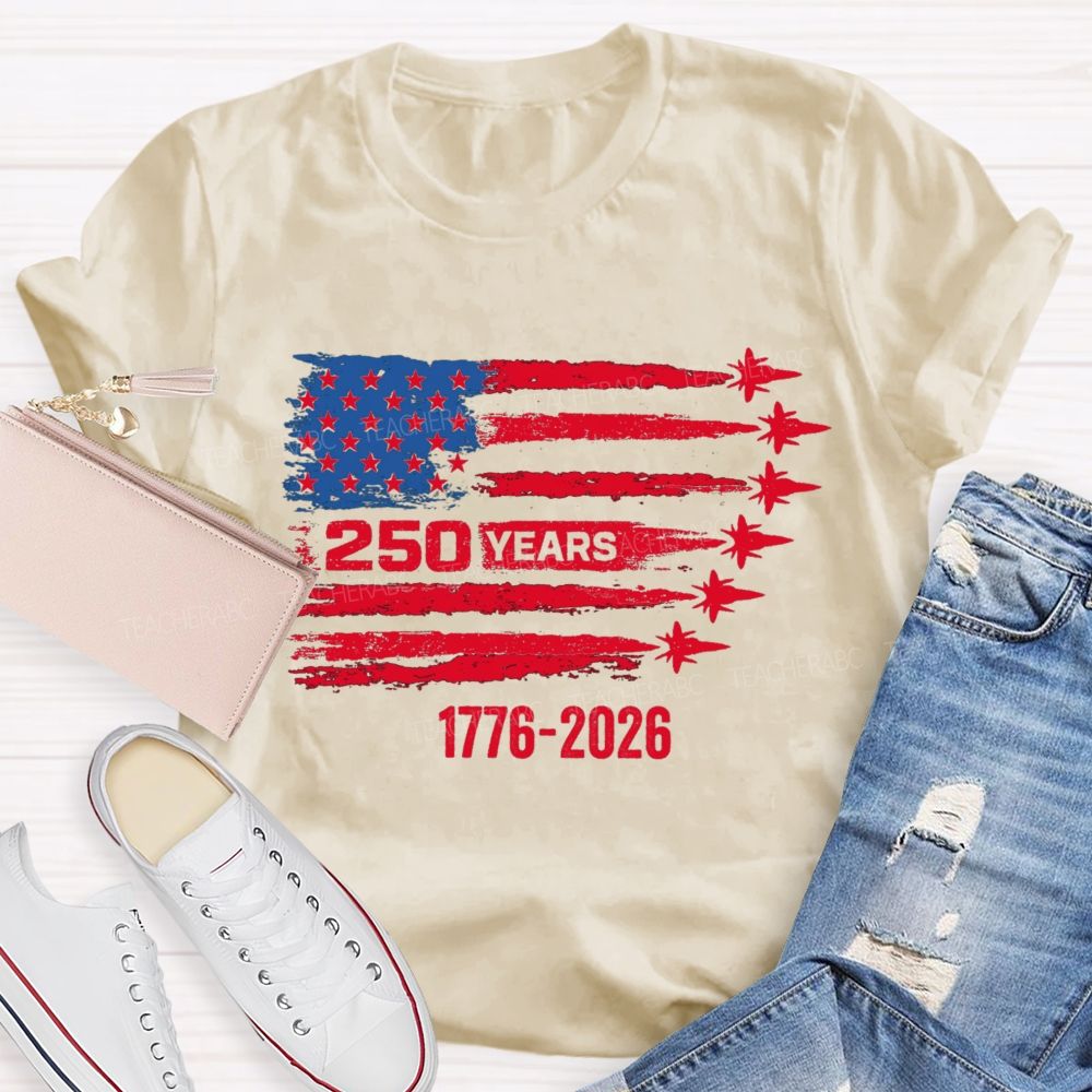 250 Years Stars And Strips Teacher T-shirt