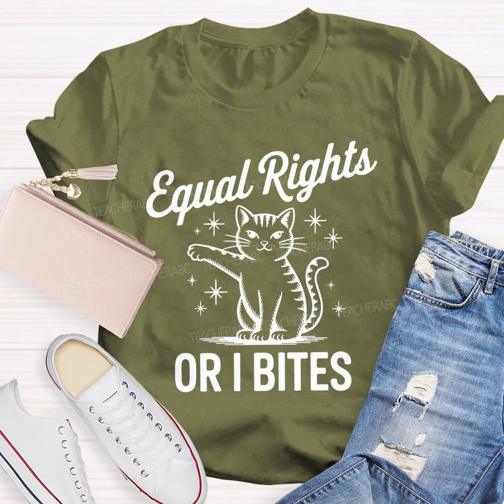 Equal Or I Bites Teacher T-shirt