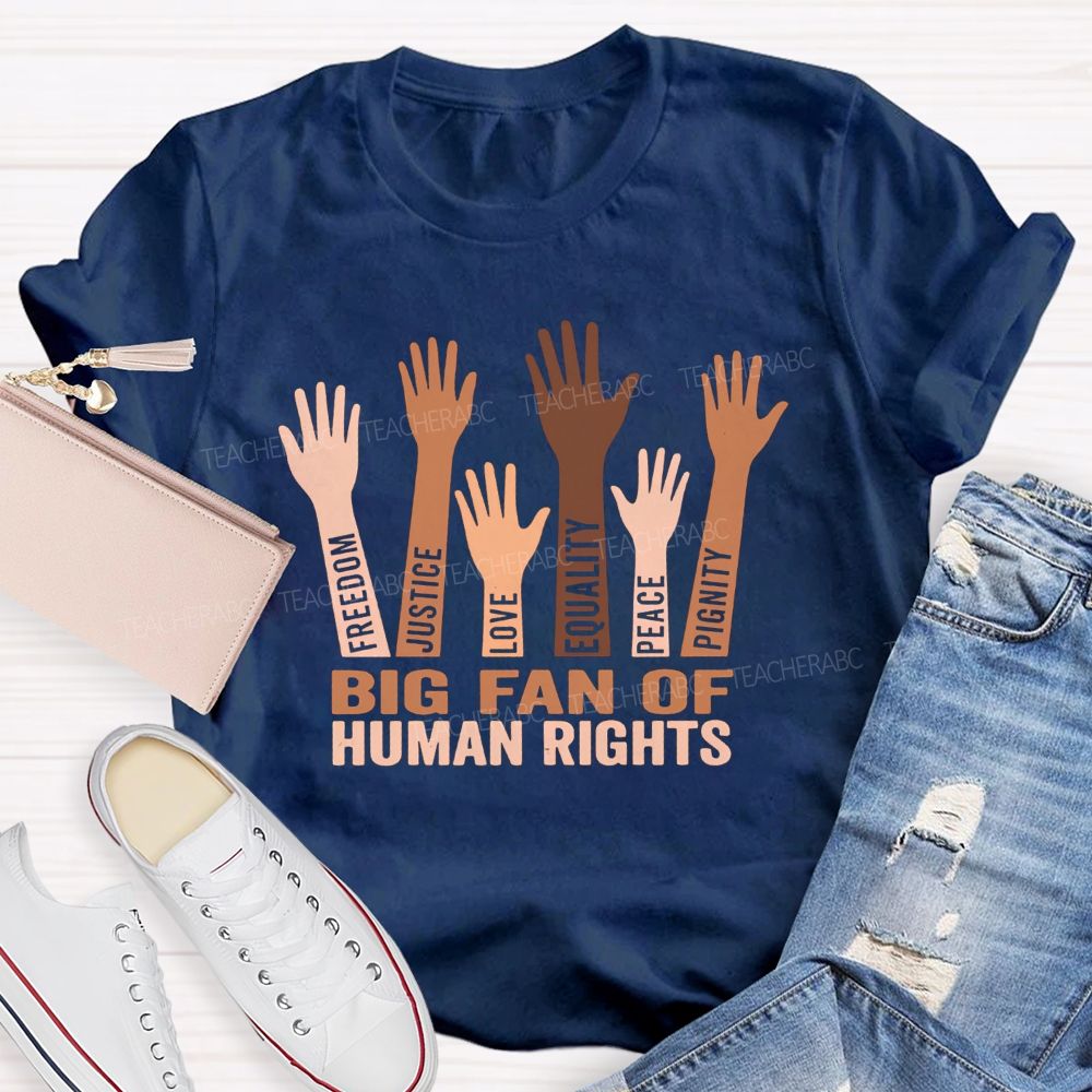 Stars Stripes Equal Rights Freedom Justice Love Equality Peace Dignity Teacher T-shirt