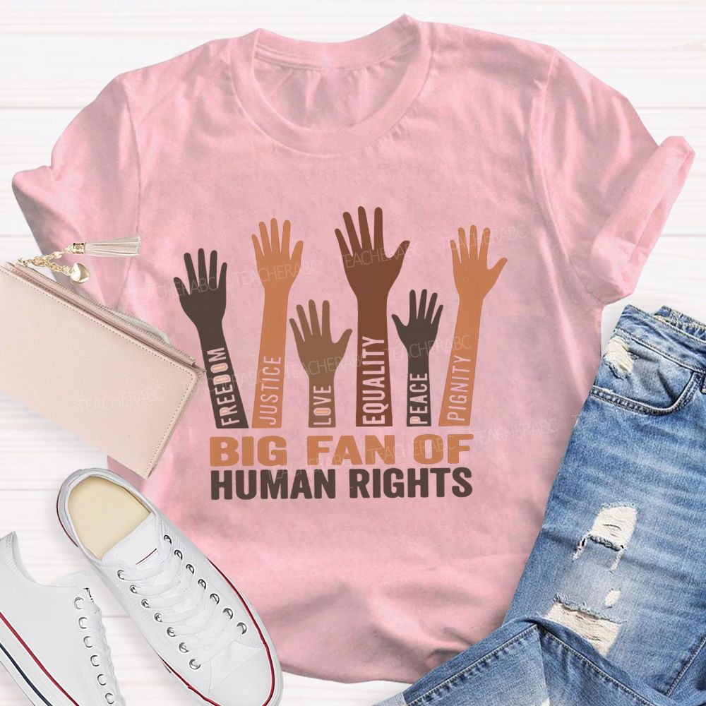 Stars Stripes Equal Rights Freedom Justice Love Equality Peace Dignity Teacher T-shirt