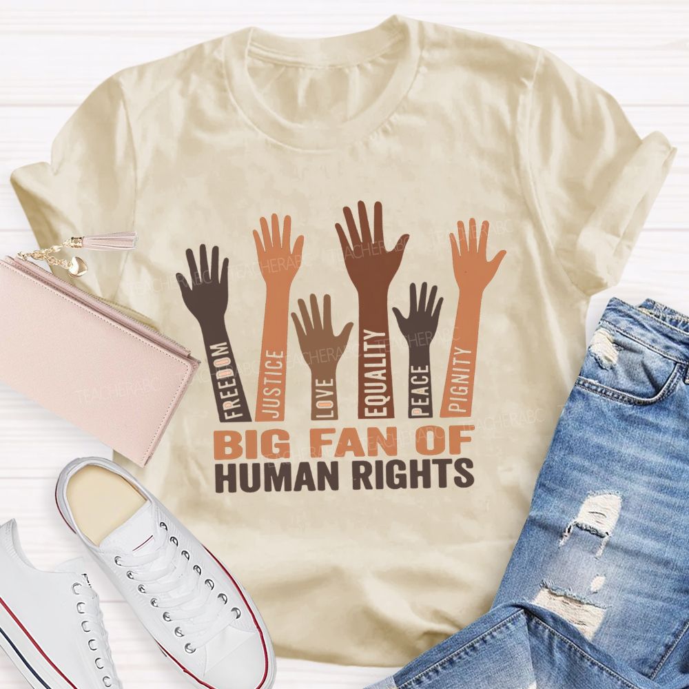 Stars Stripes Equal Rights Freedom Justice Love Equality Peace Dignity Teacher T-shirt
