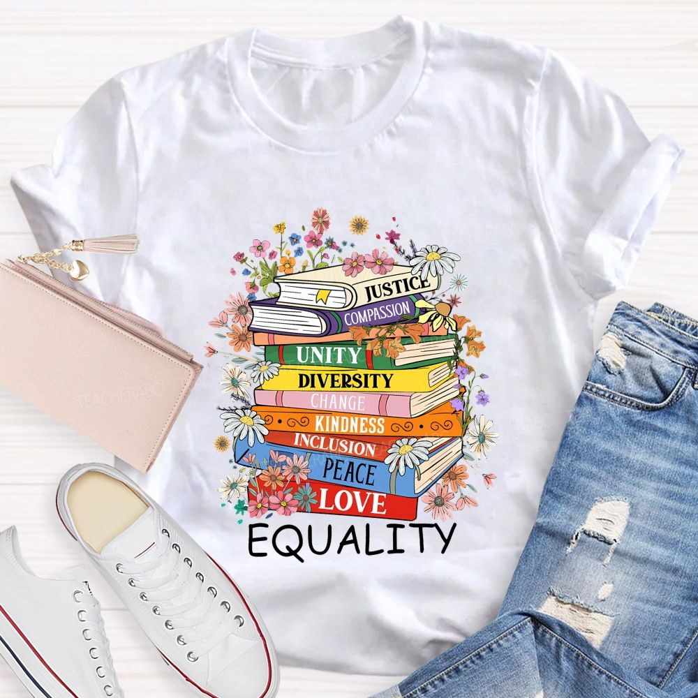Justice Compassion Unity Diversity Change Kindness Inclusion Peace Love Equality T-shirt