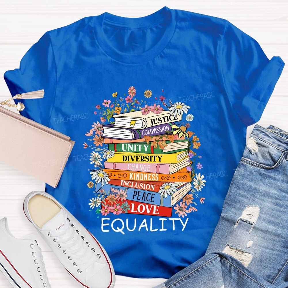 Justice Compassion Unity Diversity Change Kindness Inclusion Peace Love Equality T-shirt