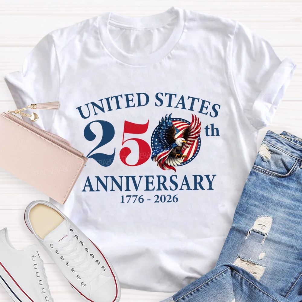 United States 250th Anniversary 1776-2026 Teacher T-shirt