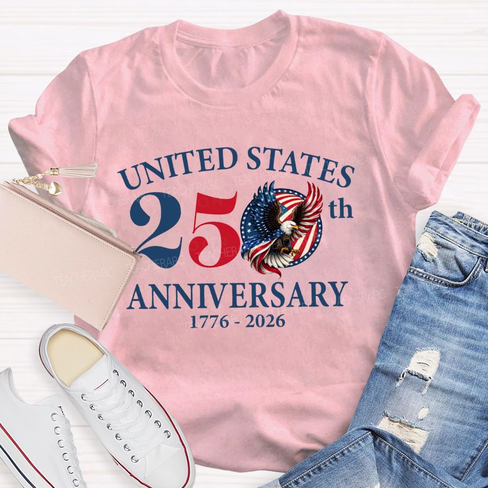 United States 250th Anniversary 1776-2026 Teacher T-shirt