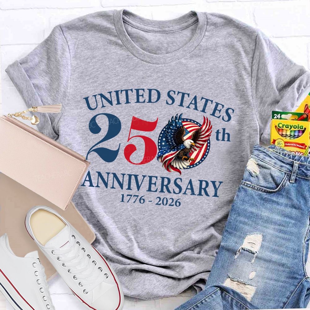 United States 250th Anniversary 1776-2026 Teacher T-shirt