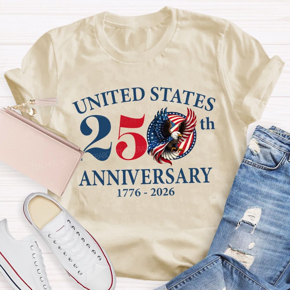 United States 250th Anniversary 1776-2026 Teacher T-shirt