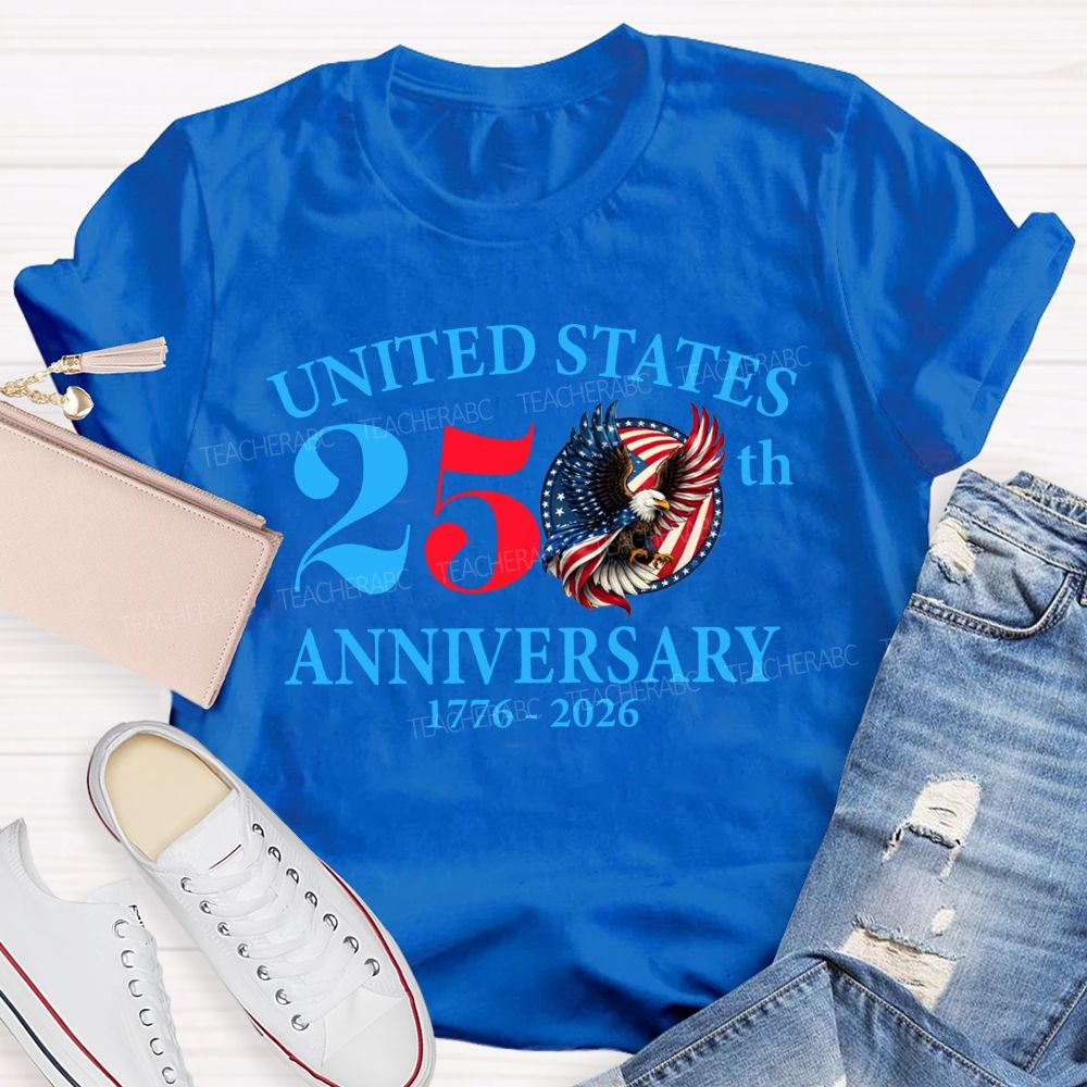 United States 250th Anniversary 1776-2026 Teacher T-shirt