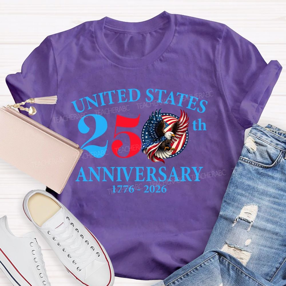 United States 250th Anniversary 1776-2026 Teacher T-shirt
