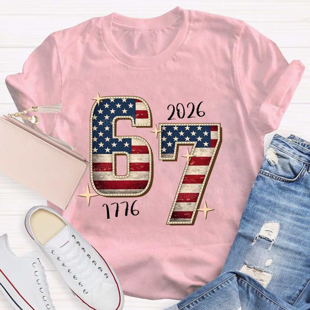 1776-2026 Celebrating 250 Years And Still Standing Teacher T-shirt