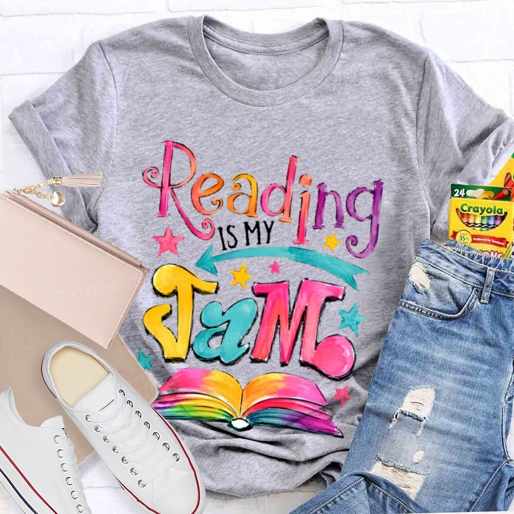 Reading Is My Jam  Teacher T-shirt