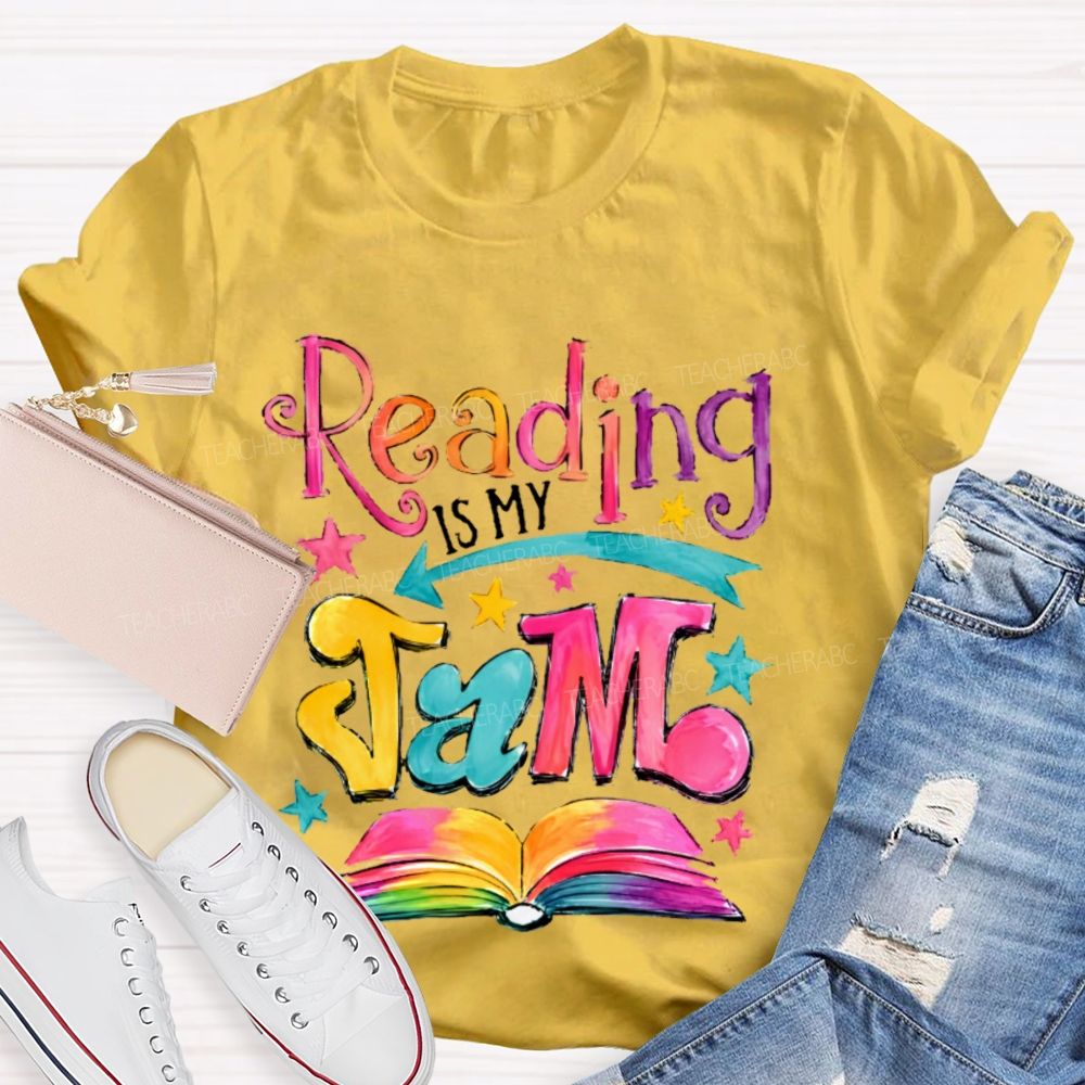 Reading Is My Jam  Teacher T-shirt