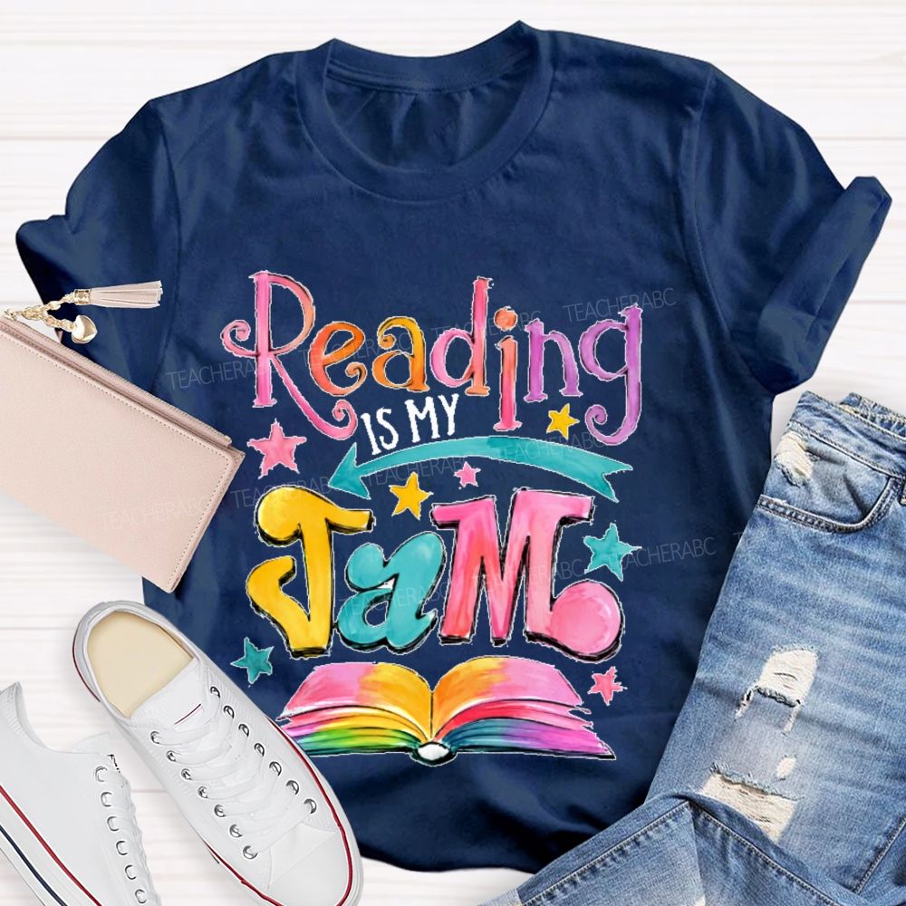 Reading Is My Jam  Teacher T-shirt