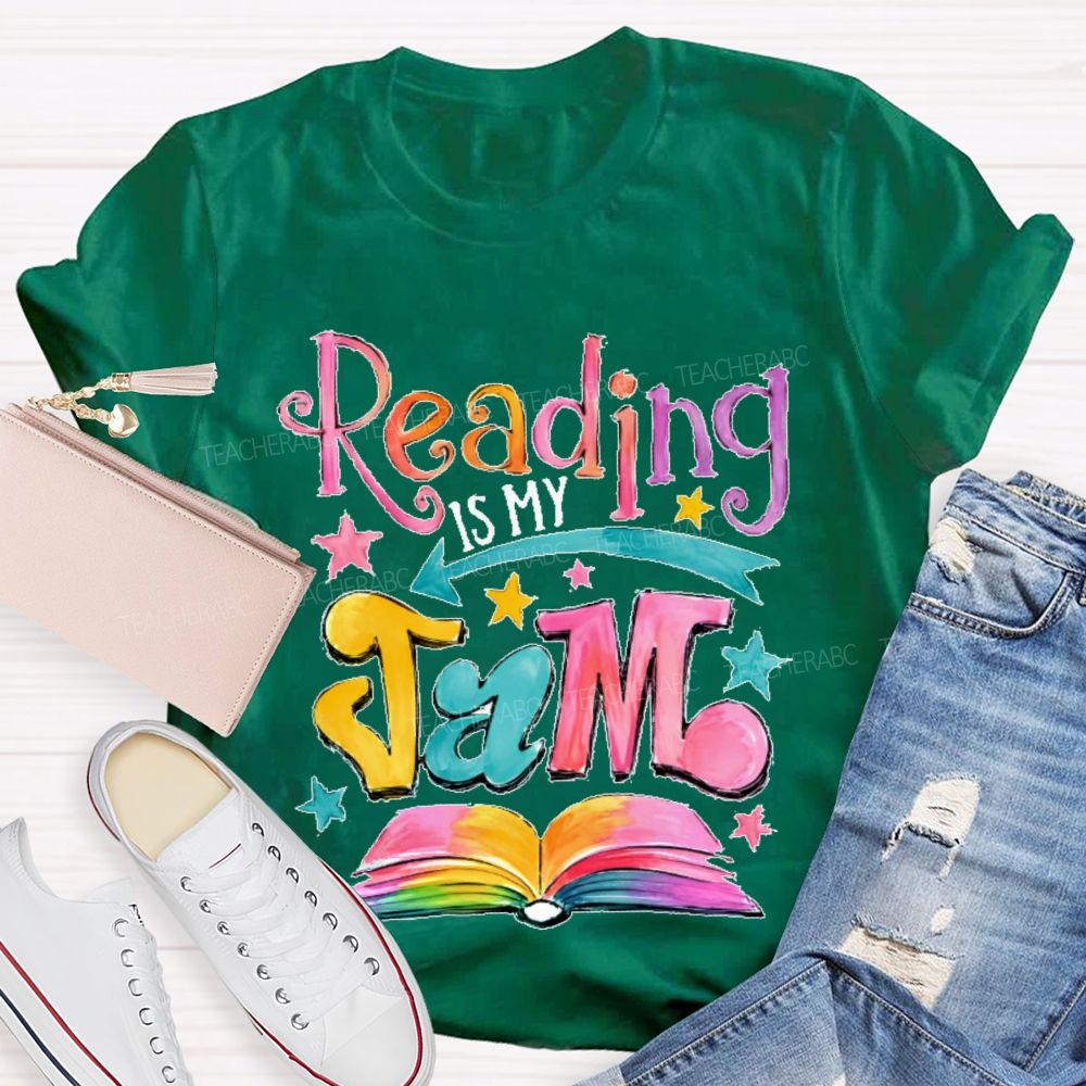 Reading Is My Jam  Teacher T-shirt