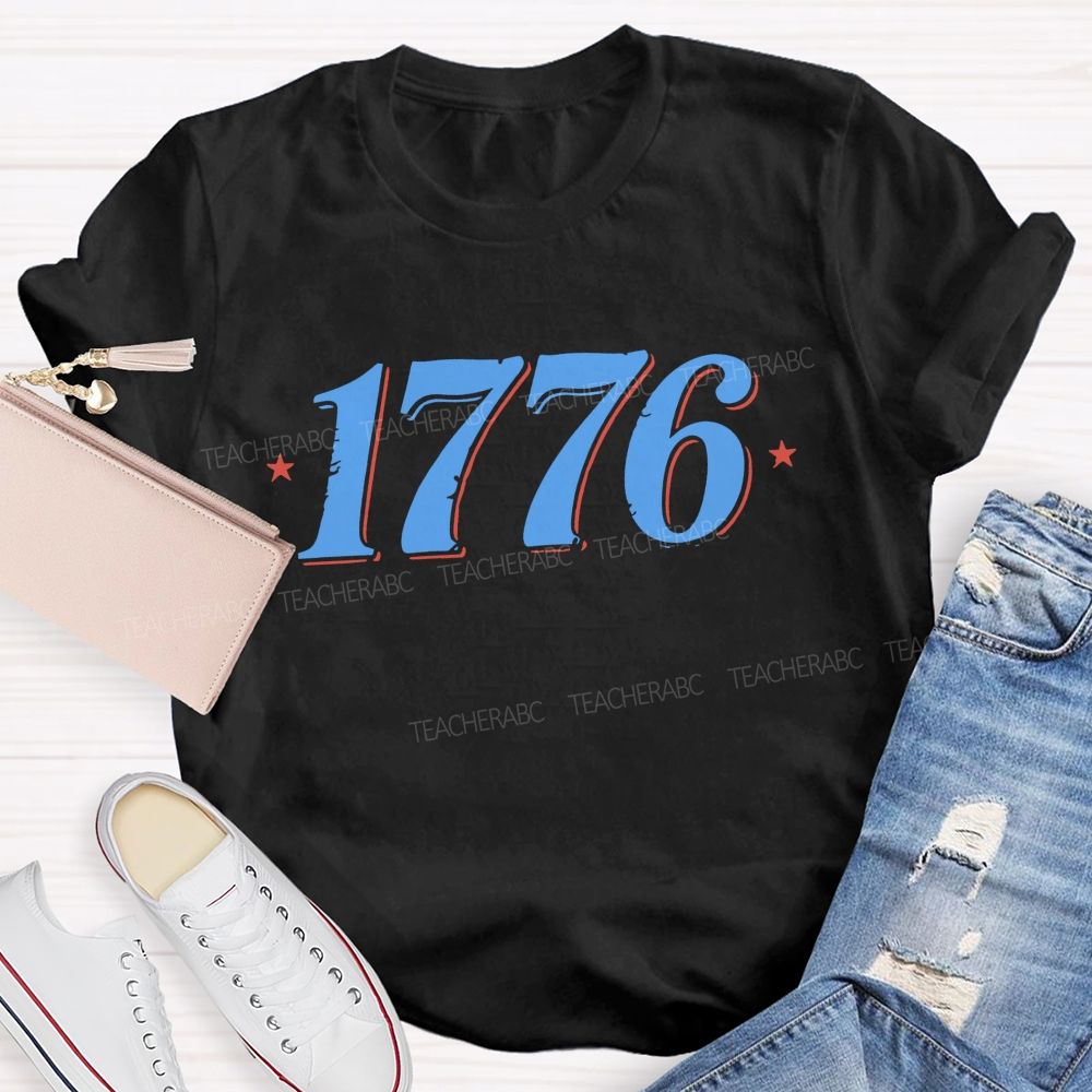 Vintage 1776 Star Teacher T-shirt
