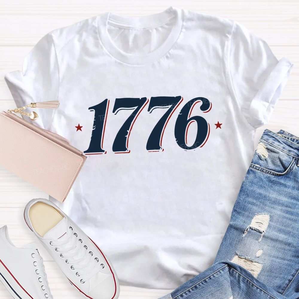 Vintage 1776 Star Teacher T-shirt
