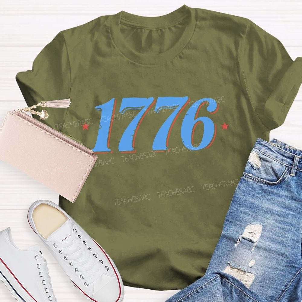 Vintage 1776 Star Teacher T-shirt