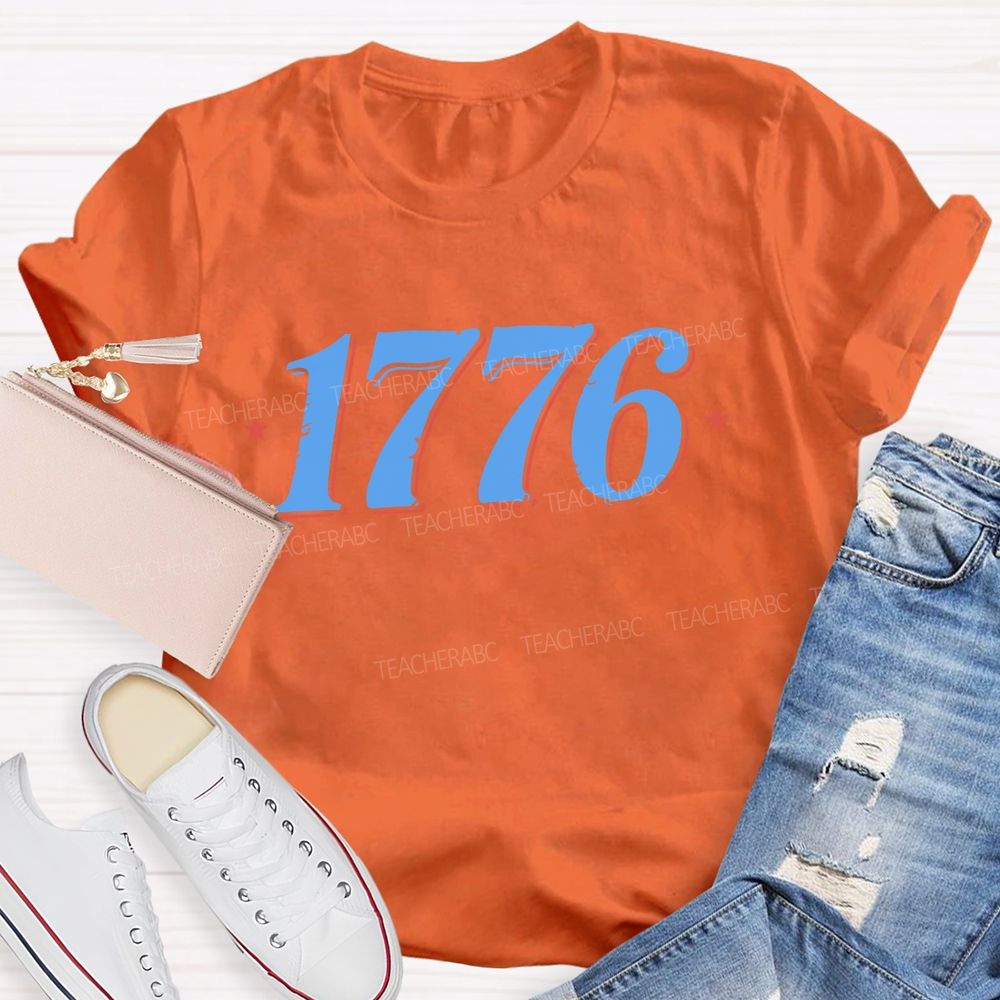 Vintage 1776 Star Teacher T-shirt