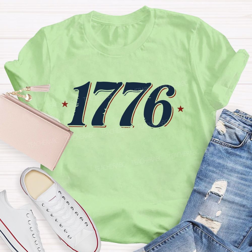 Vintage 1776 Star Teacher T-shirt