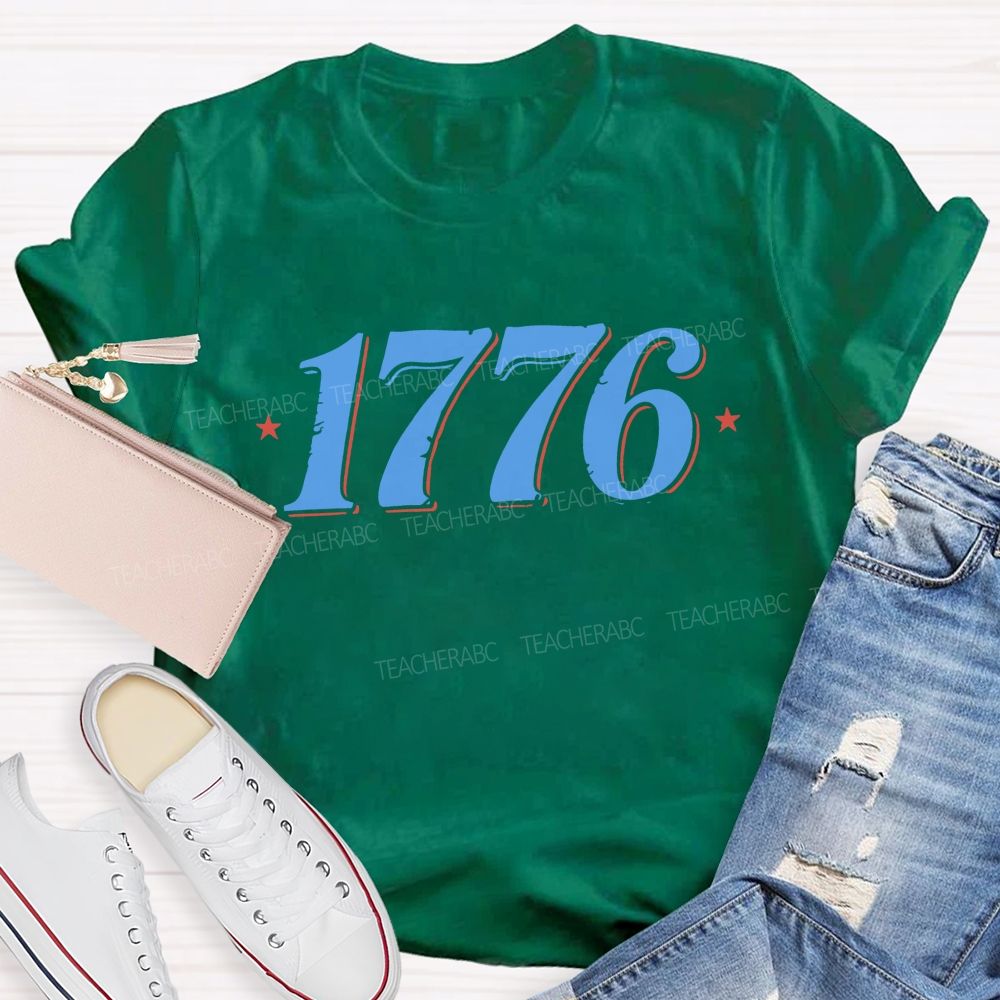 Vintage 1776 Star Teacher T-shirt