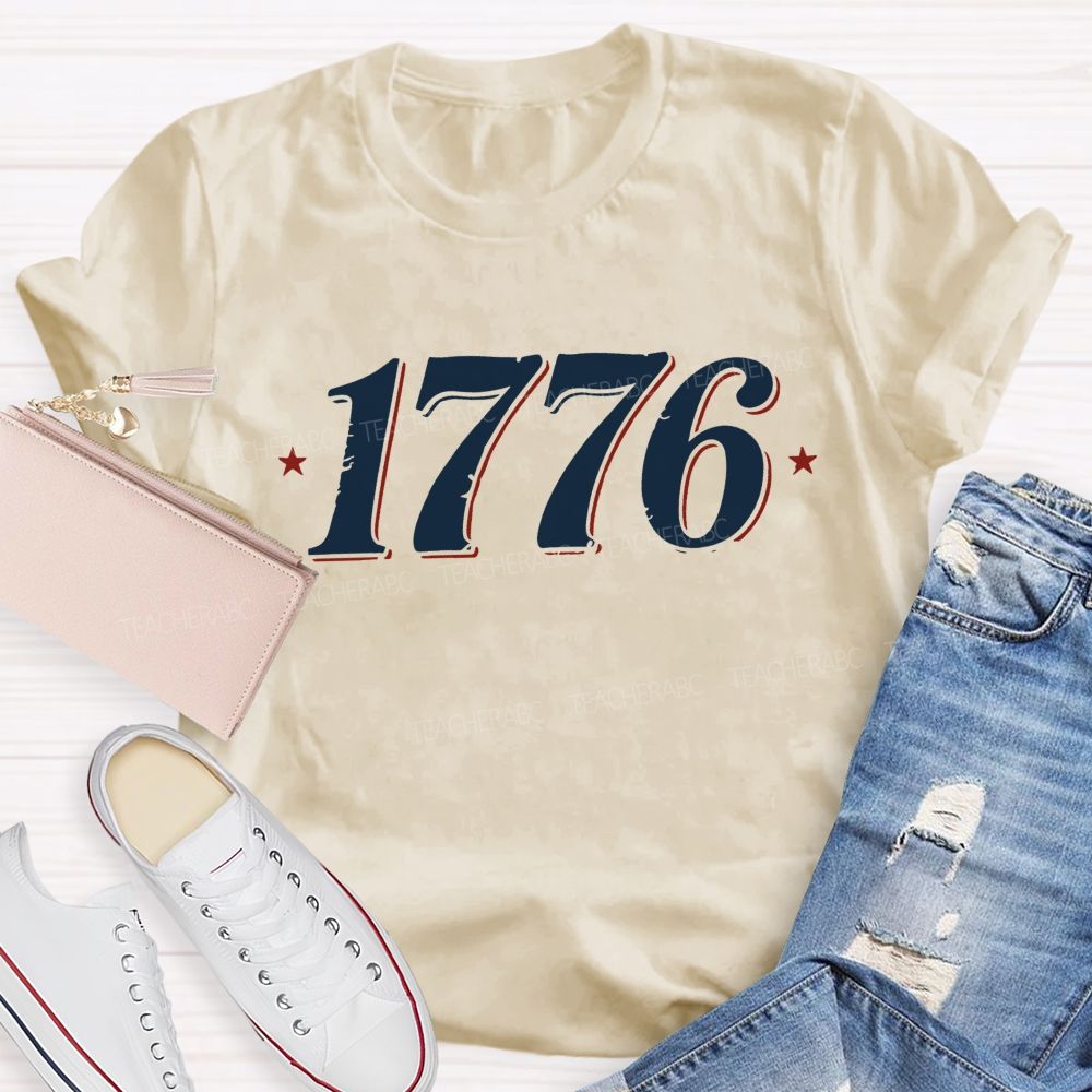 Vintage 1776 Star Teacher T-shirt