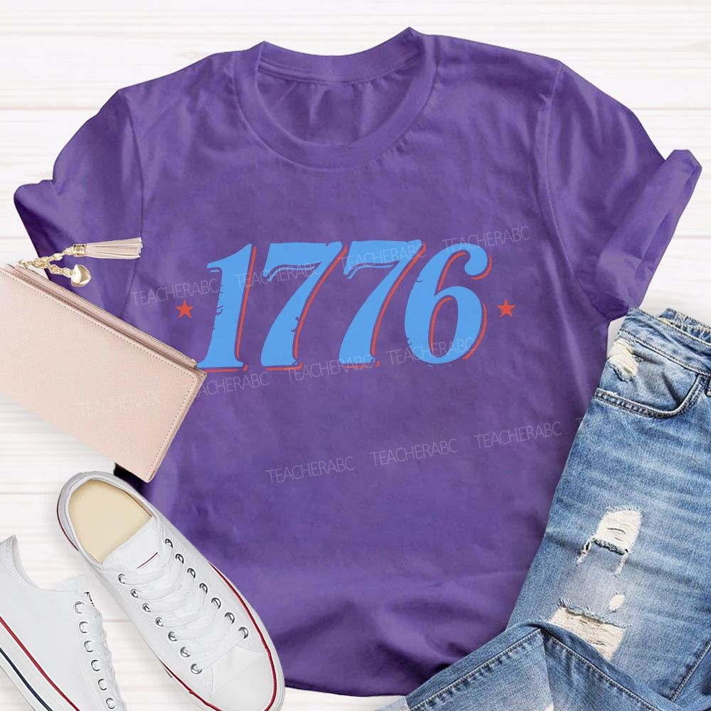 Vintage 1776 Star Teacher T-shirt