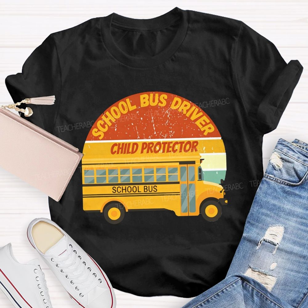 School Bus Driver Child Protector T-shirt
