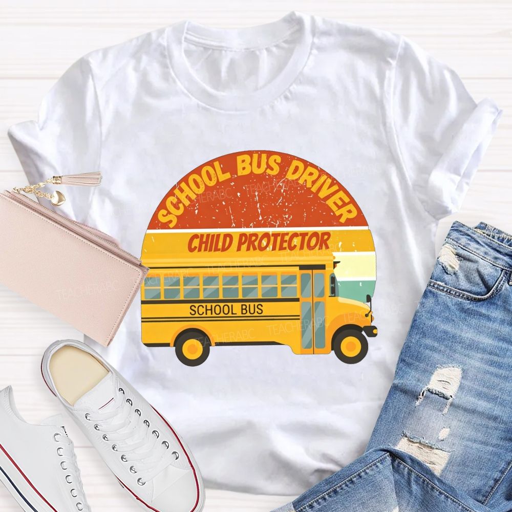 School Bus Driver Child Protector T-shirt