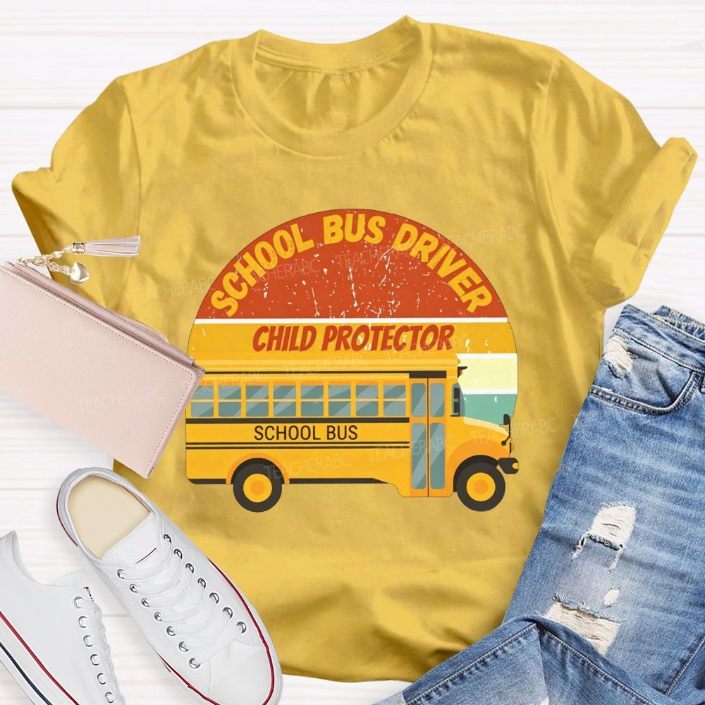 School Bus Driver Child Protector T-shirt