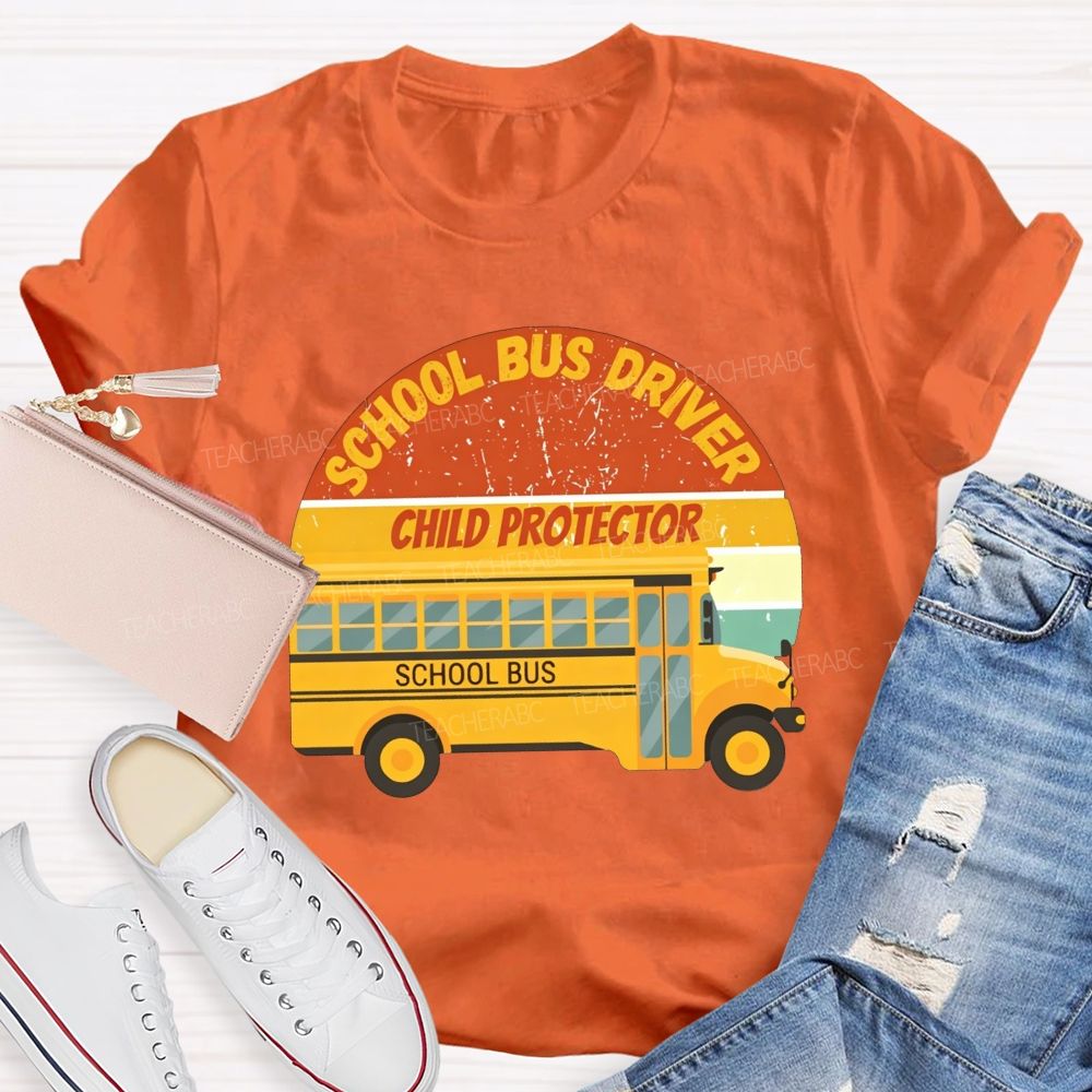 School Bus Driver Child Protector T-shirt