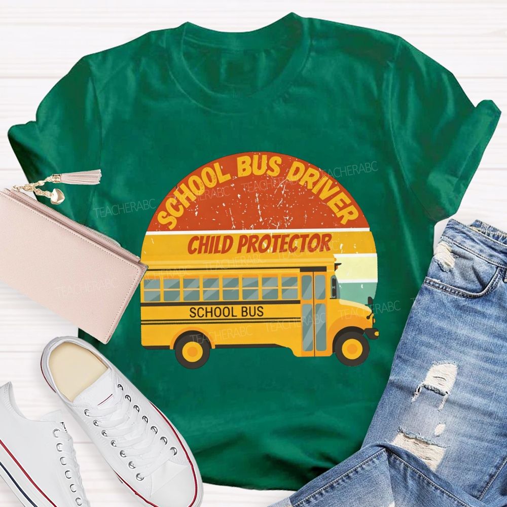 School Bus Driver Child Protector T-shirt