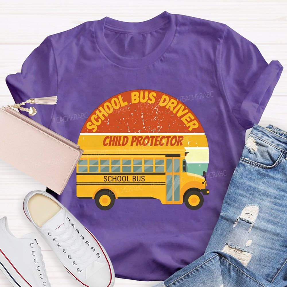 School Bus Driver Child Protector T-shirt