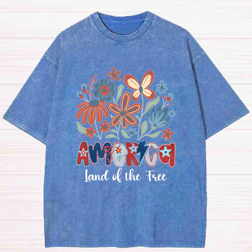 Land Of Free Washed T-shirt