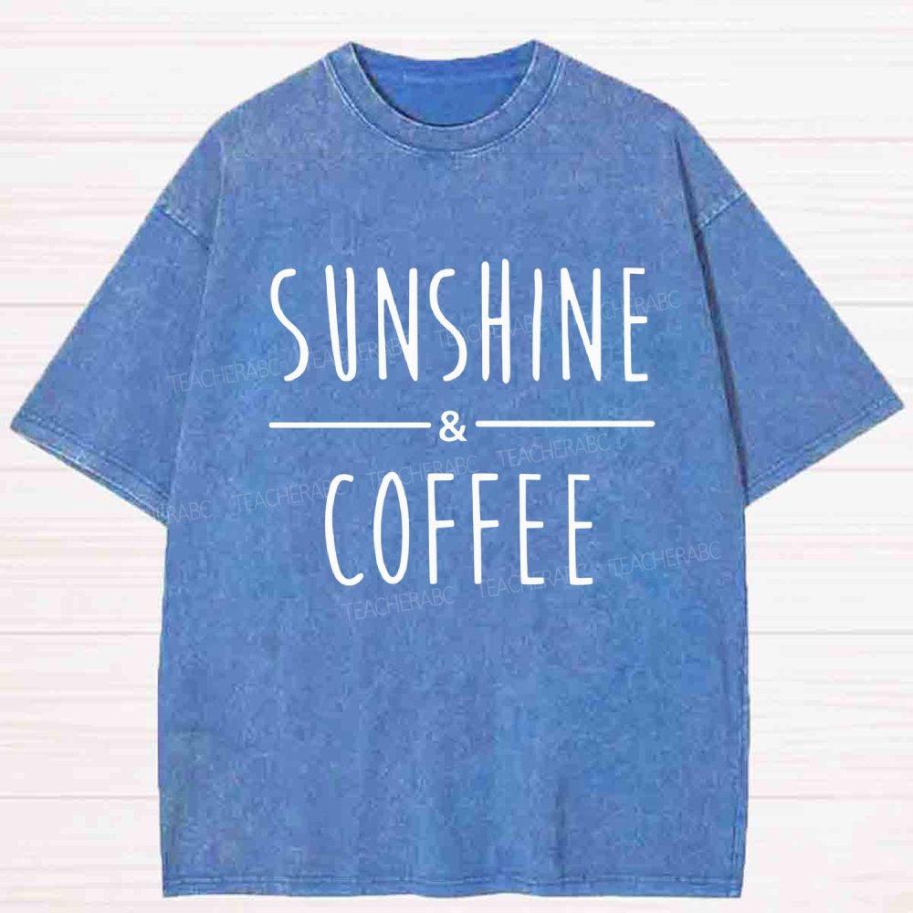 Sunshine And Coffee Washed T-shirt