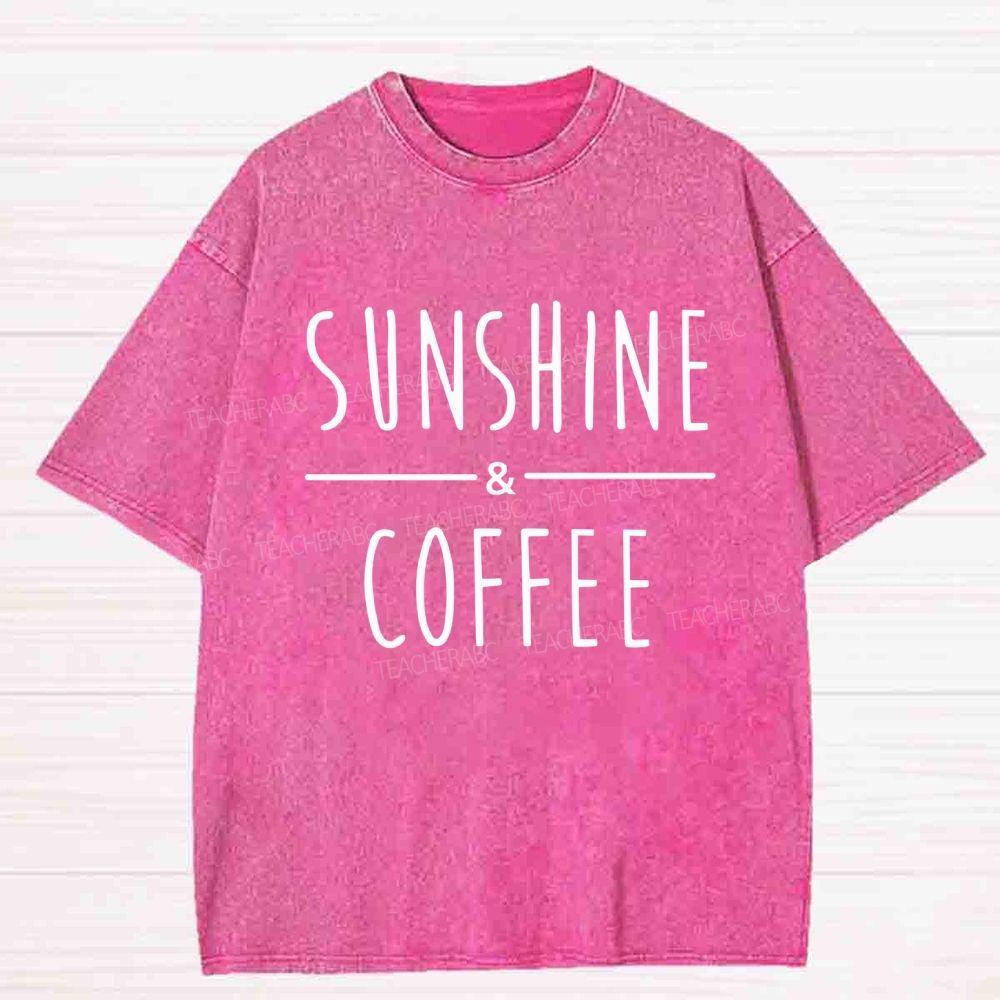 Sunshine And Coffee Washed T-shirt