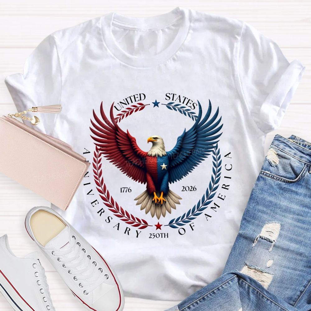 250th Anniversary Of United States 1776-2026 Teacher T-shirt