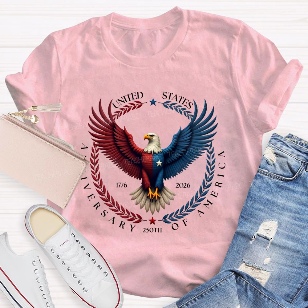 250th Anniversary Of United States 1776-2026 Teacher T-shirt
