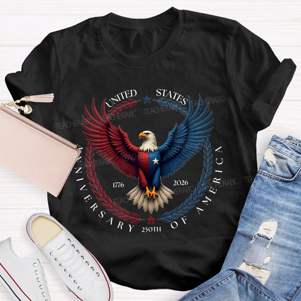 250th Anniversary Of United States 1776-2026 Teacher T-shirt