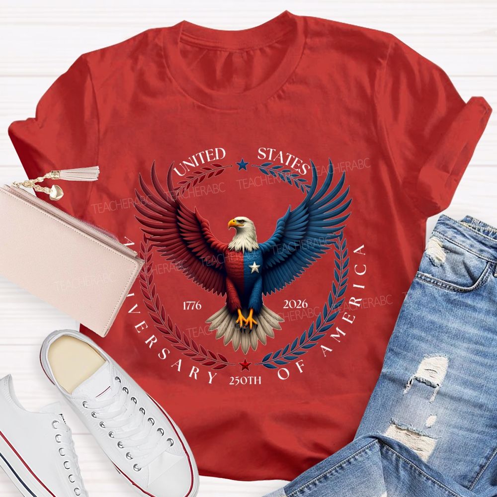 250th Anniversary Of United States 1776-2026 Teacher T-shirt