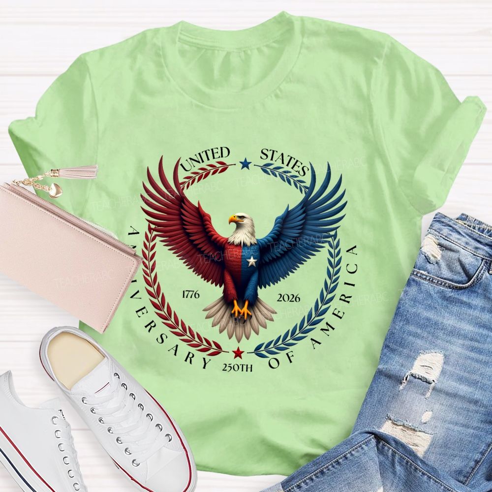 250th Anniversary Of United States 1776-2026 Teacher T-shirt