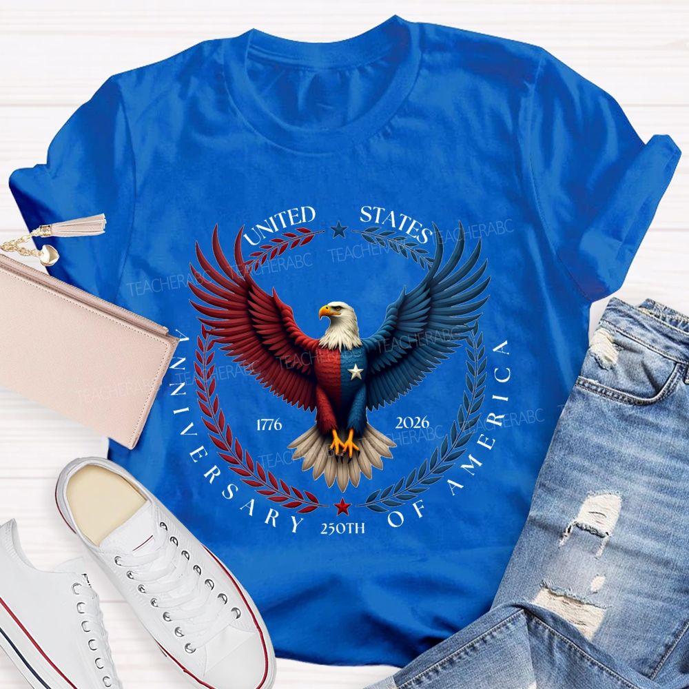 250th Anniversary Of United States 1776-2026 Teacher T-shirt