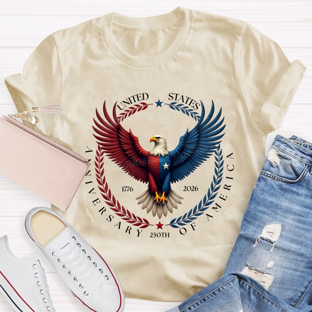 250th Anniversary Of United States 1776-2026 Teacher T-shirt