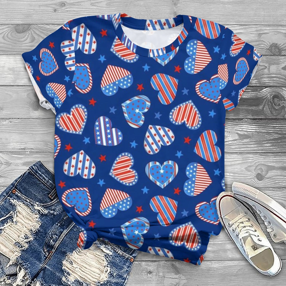 Blue Red White Heat Strip T-Shirt